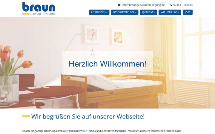 Screenshot of braungebaeudereinigung.de