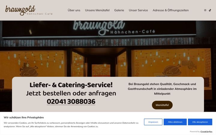 Screenshot of braungold.de