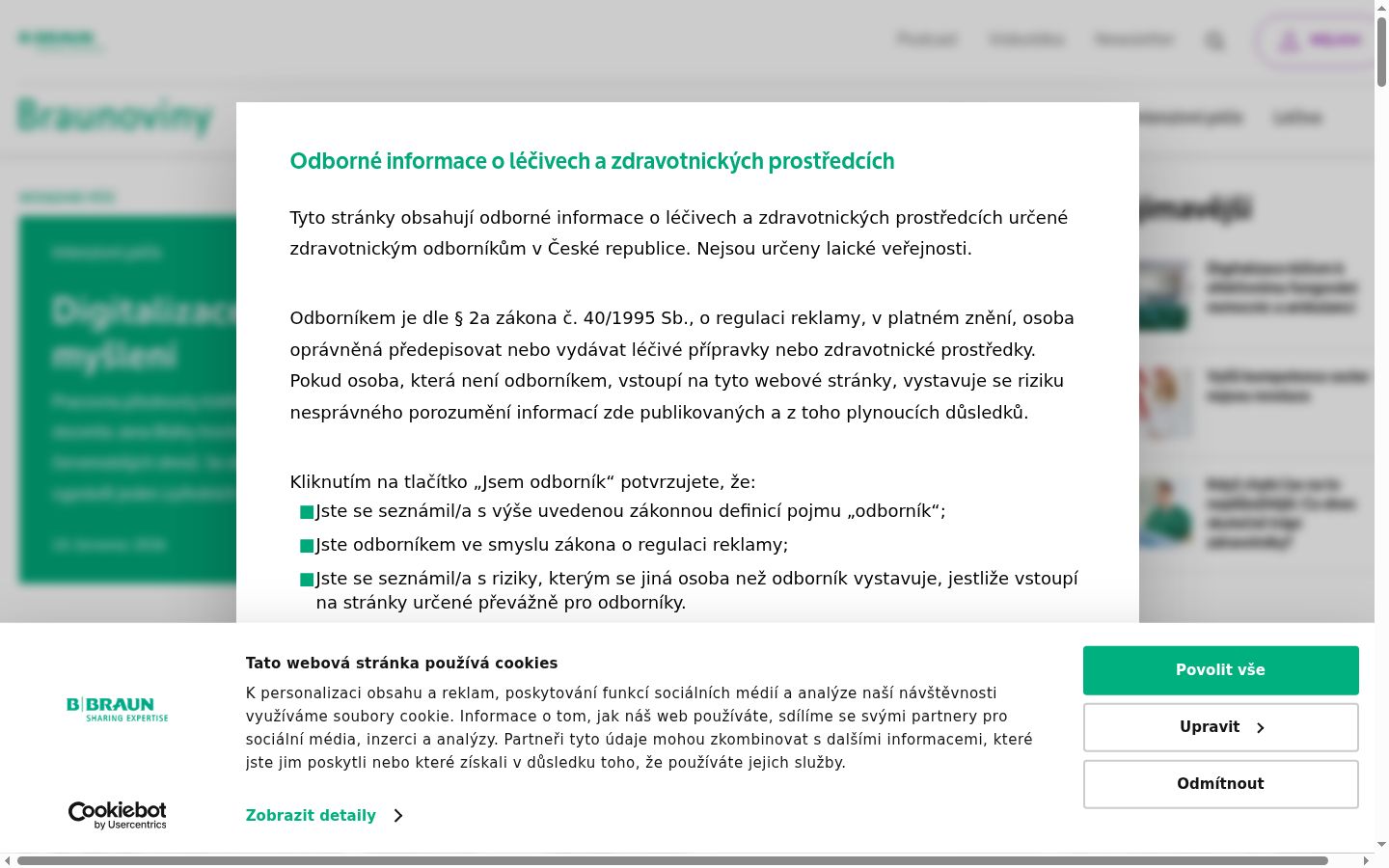 Captura de pantalla del banner de consentimiento mostrado antes de cualquier interacción