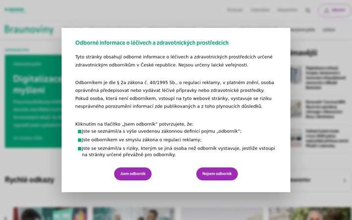 Screenshot of braunoviny.cz