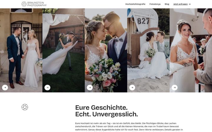 Screenshot of braunstein-photography.de