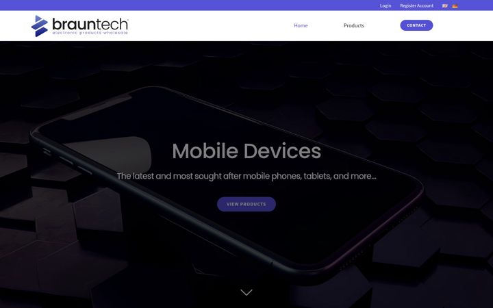 Screenshot of brauntech.eu