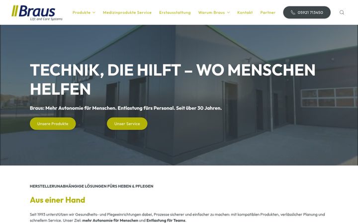 Screenshot of braus-gmbh.de