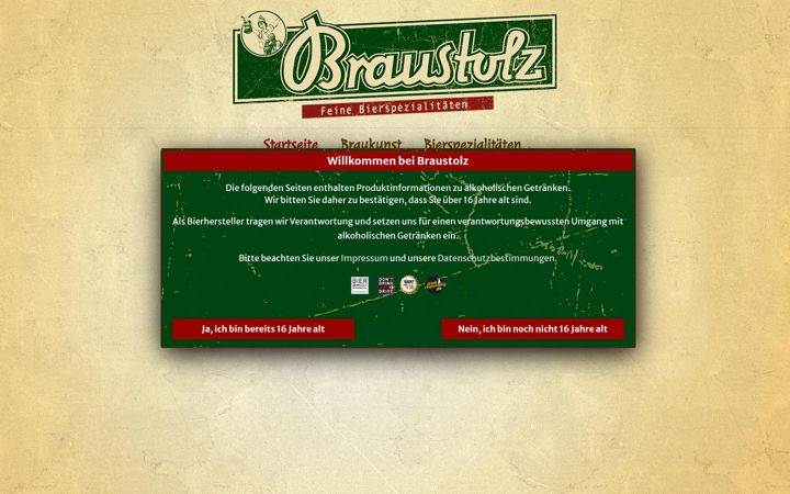 Snimka zaslona za braustolz.de
