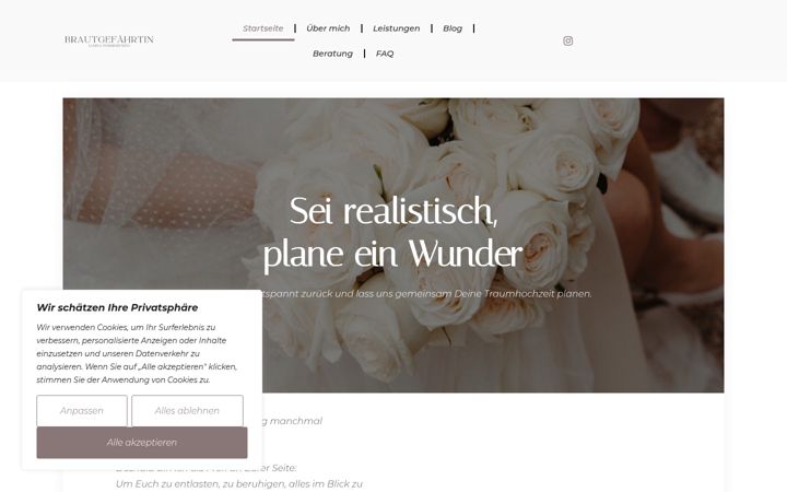 Screenshot of brautgefaehrtin.de