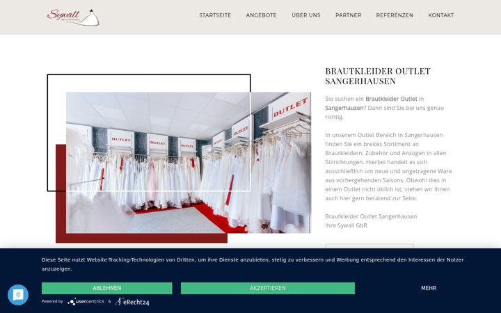 Screenshot of brautkleideroutlet-in.de