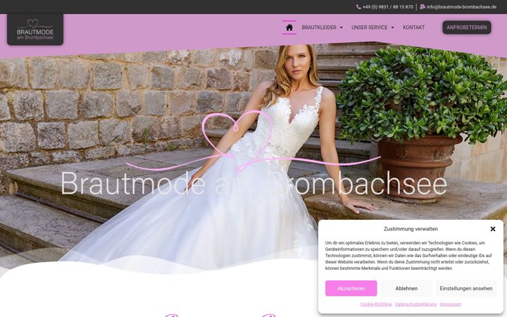 Screenshot of brautmode-am-brombachsee.de