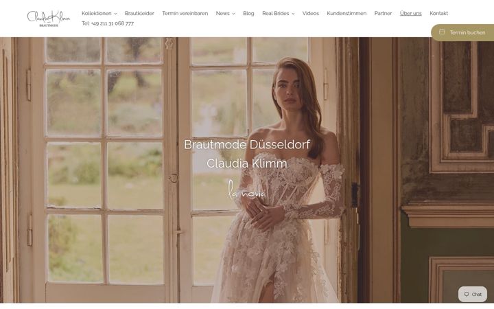 Screenshot of brautmode-claudia-klimm.de