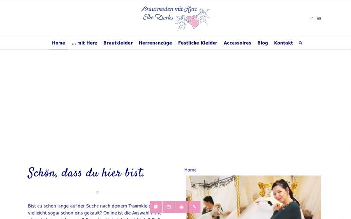 Snimka zaslona za brautmoden-derks.de