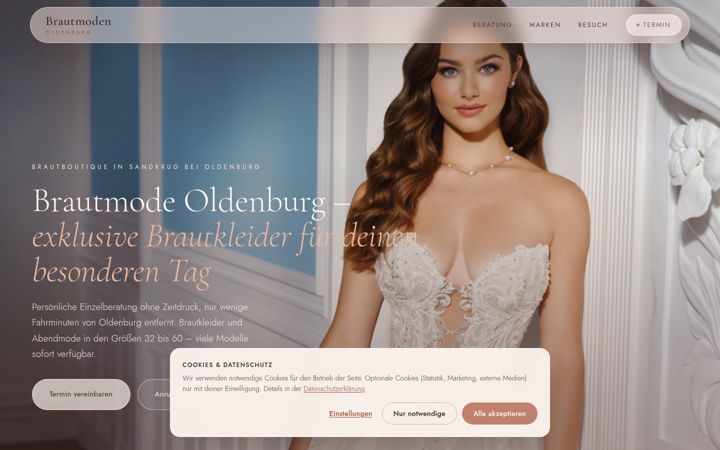 Screenshot of brautmoden-oldenburg.de