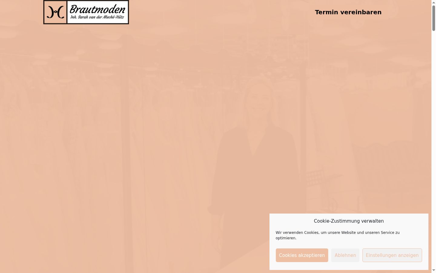 Screenshot van de toestemmingsbanner zoals getoond vóór enige interactie