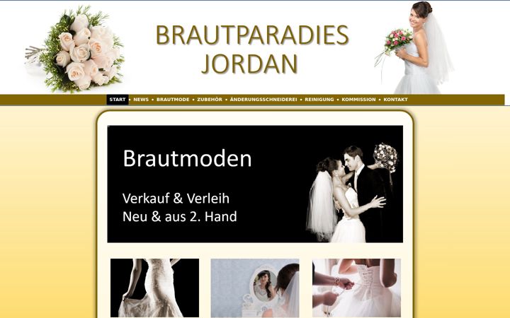 Screenshot of brautparadiesjordan.de