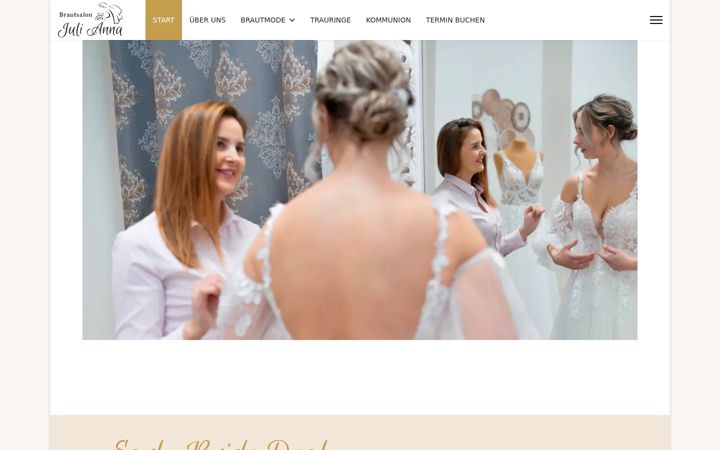 Screenshot of brautsalon-julianna.de