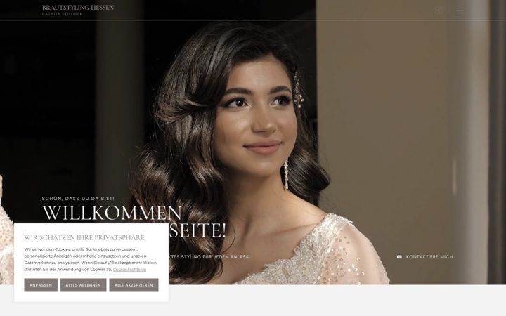Screenshot of brautstyling-hessen.de