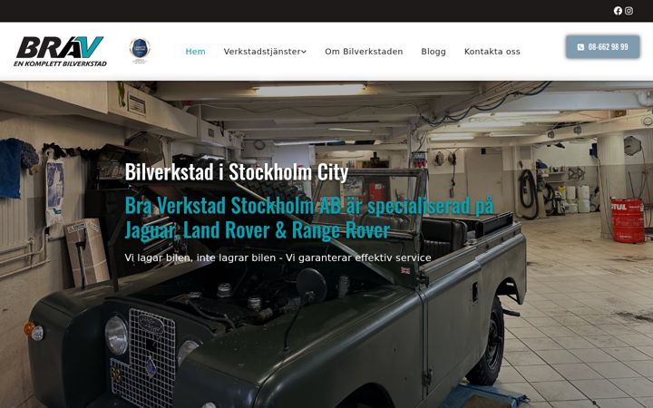 Screenshot of brav.se