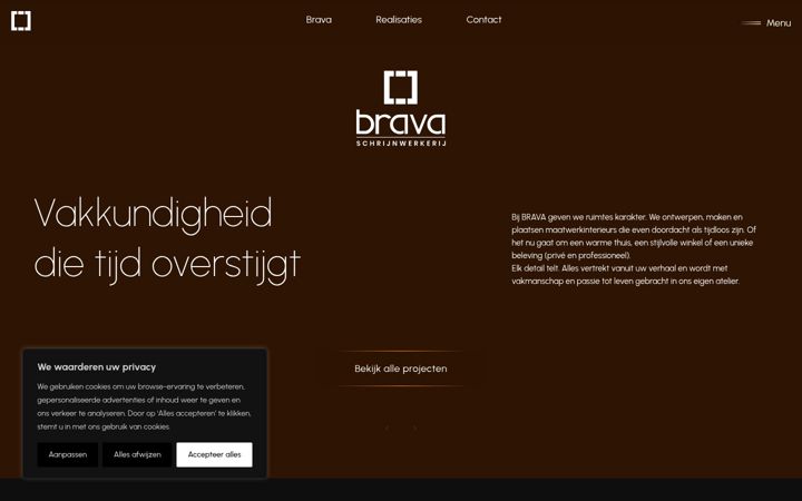 Screenshot stránky brava-bvba.be