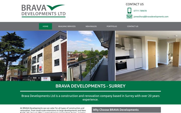 Screenshot of bravadevelopments.com