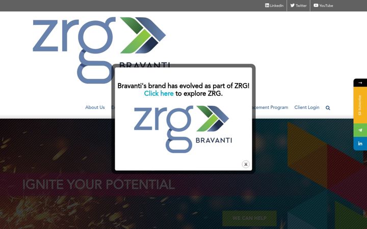 Screenshot of bravanti.com