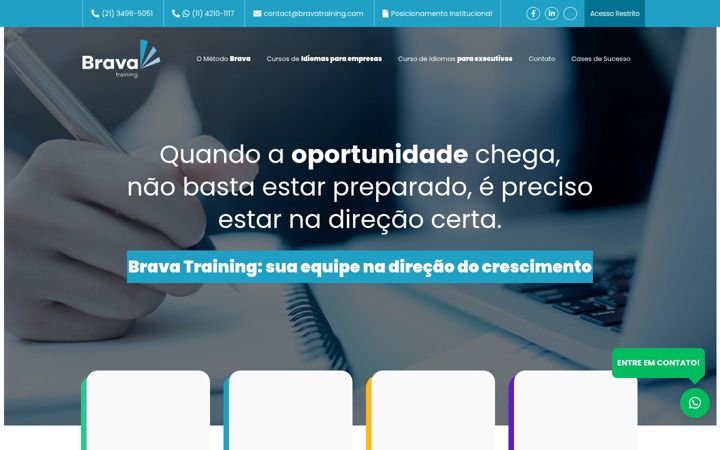 Screenshot of bravatraining.com.br