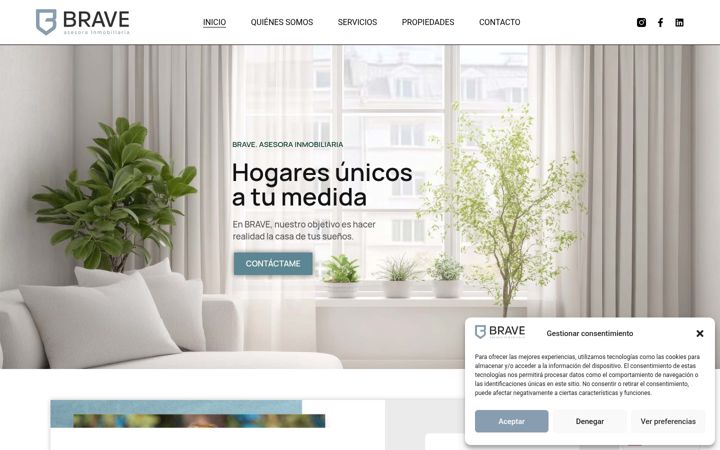 Screenshot of braveasesorainmobiliaria.es