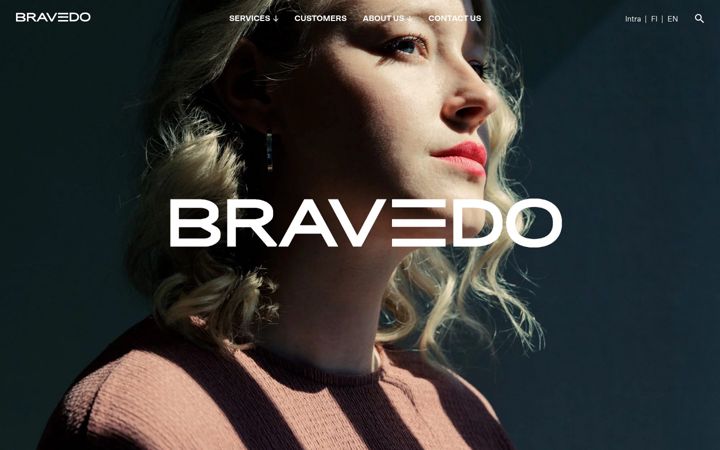 Screenshot of bravedo.fi