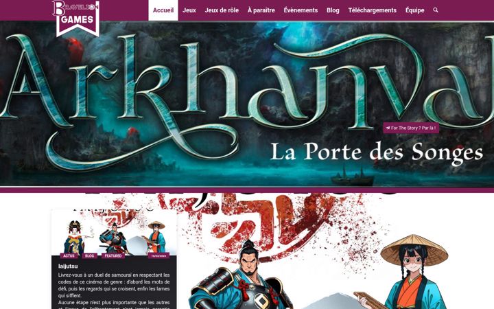 Screenshot of braveliongames.com
