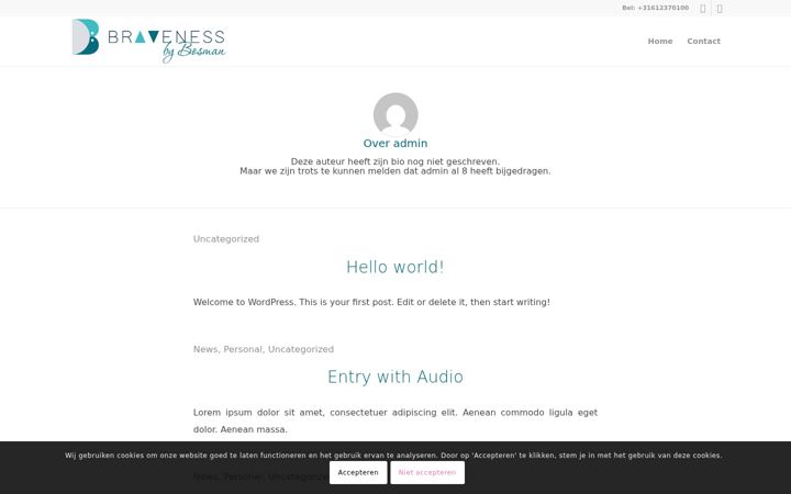 Screenshot of bravenessbybosman.nl