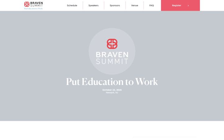 Screenshot of bravensummit.org