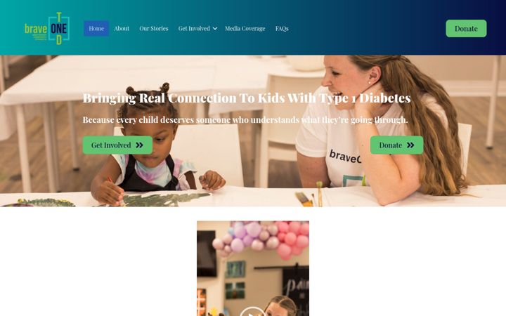 Screenshot of braveone.org