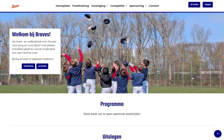 Screenshot of braves.nl
