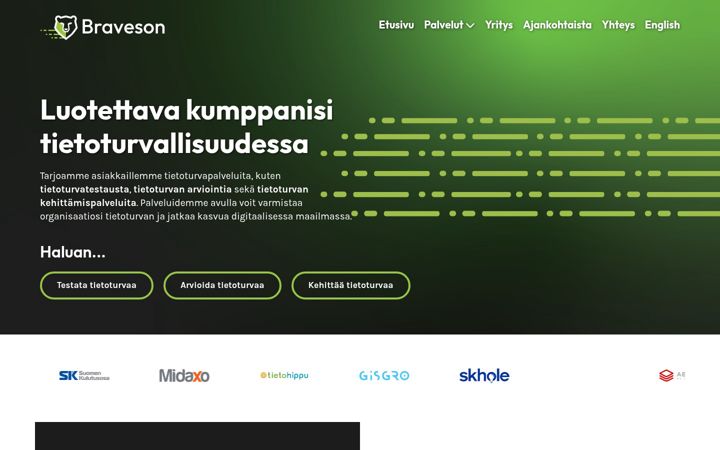 Ekrano kopija braveson.fi