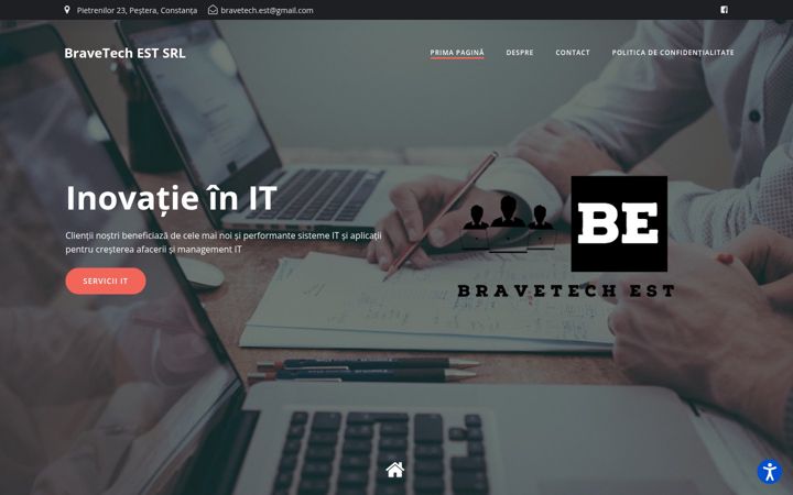 Screenshot of bravetech.ro