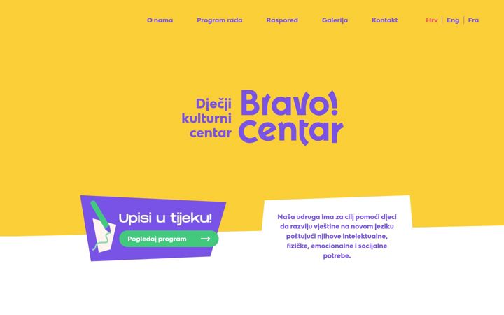 Screenshot of bravo-centar.com