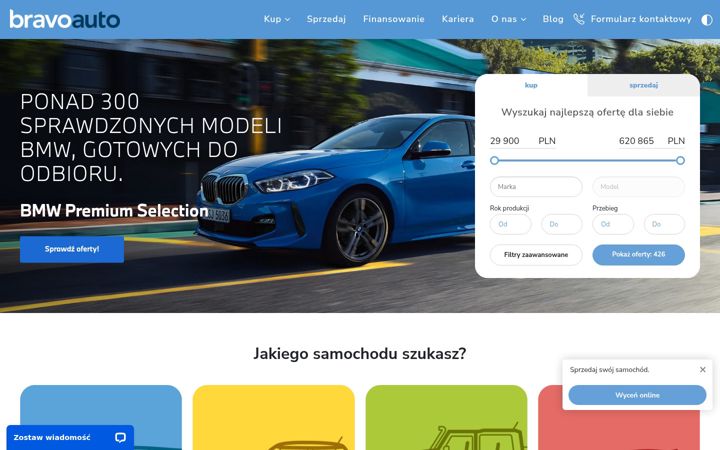 Screenshot of bravoauto.pl