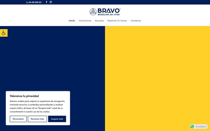 Screenshot of bravojj.es