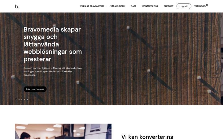 Screenshot of bravomedia.se