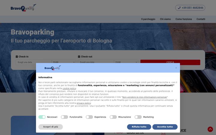 Screenshot of bravoparking.net