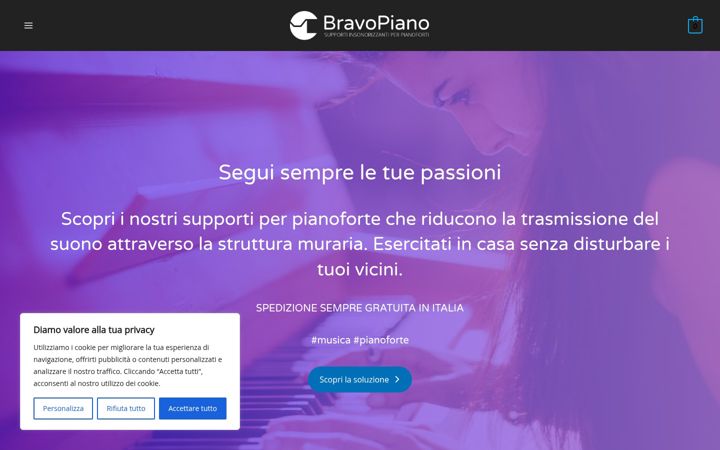 Screenshot von bravopiano.it