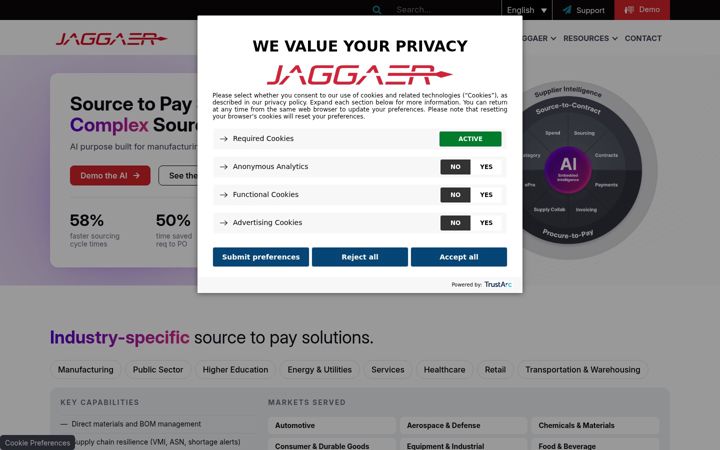 Screenshot of bravosolution.co.uk