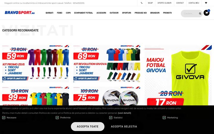 Screenshot of bravosport.ro