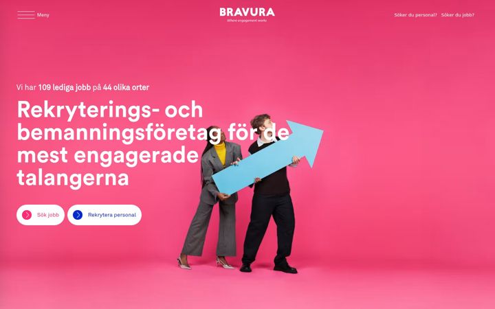 Screenshot of bravura.se