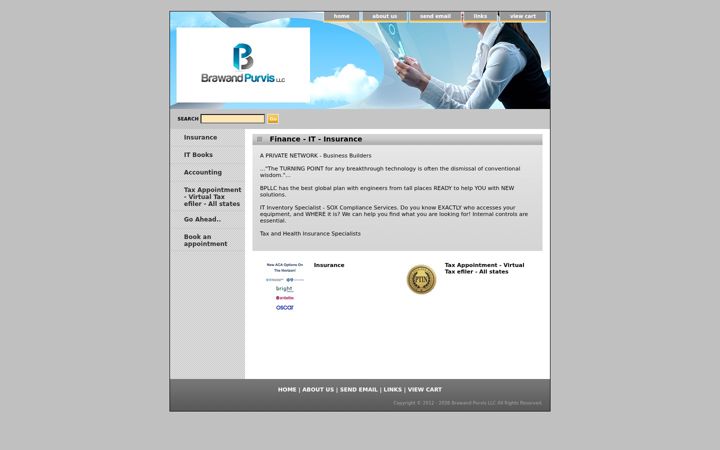 Screenshot of brawandpurvis.com