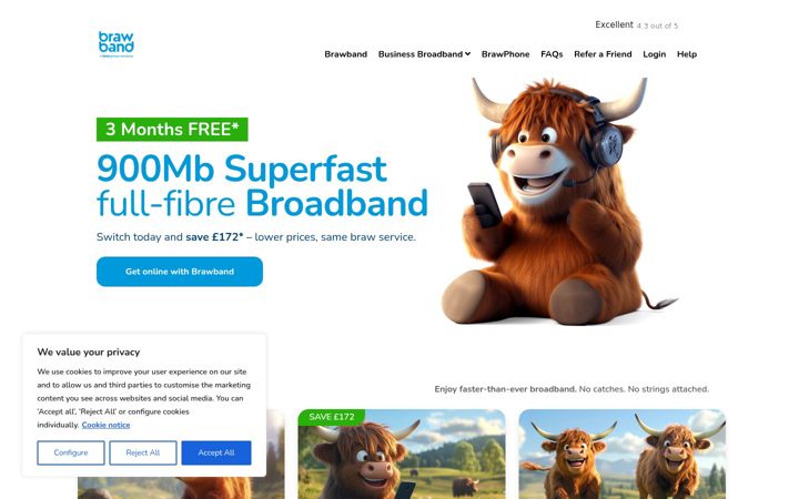 Screenshot ta' brawband.co.uk