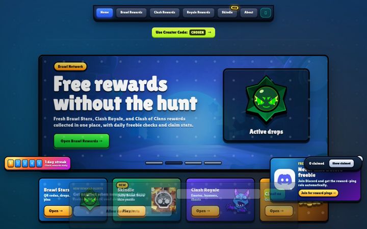 Captură de ecran a brawlnetwork.com