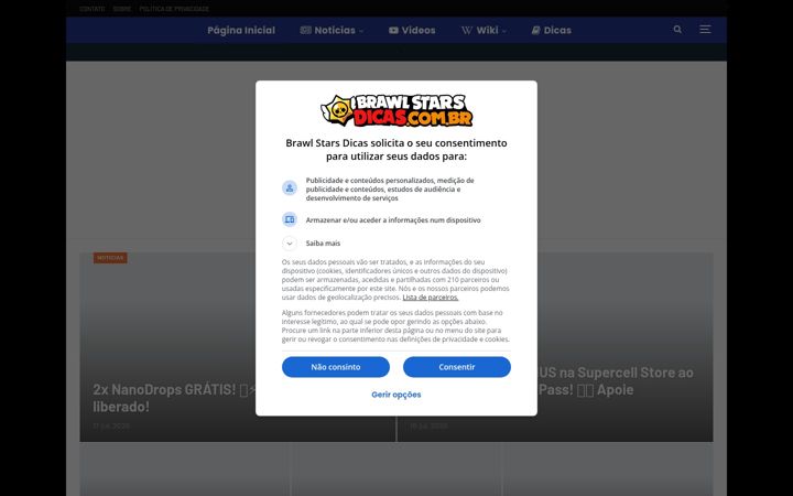 Screenshot ta' brawlstarsdicas.com.br