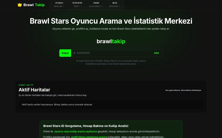 Screenshot of brawltakip.com