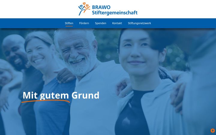 Screenshot of brawo-stiftergemeinschaft.de