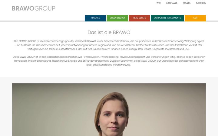 Snimka zaslona za brawogroup.de