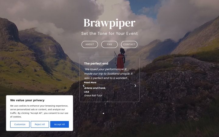 Screenshot of brawpiper.com