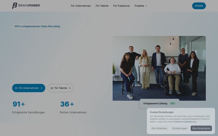 Screenshot of braynpower.com